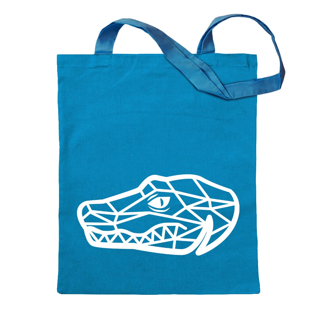 Sac À Dos Polygon En Tissu Avec Longs Poignées Krokodil Alligator - Picture 22 of 91