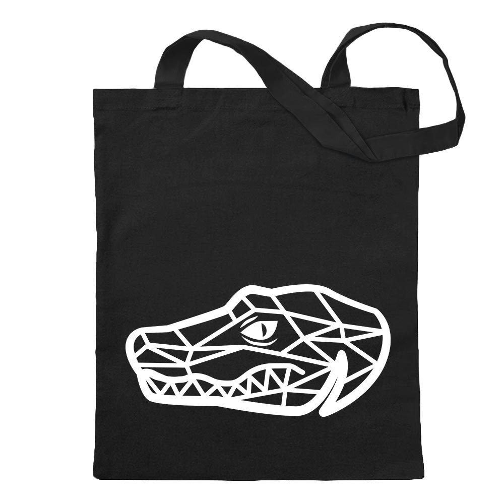 Sac À Dos Polygon En Tissu Avec Longs Poignées Krokodil Alligator - Picture 64 of 91
