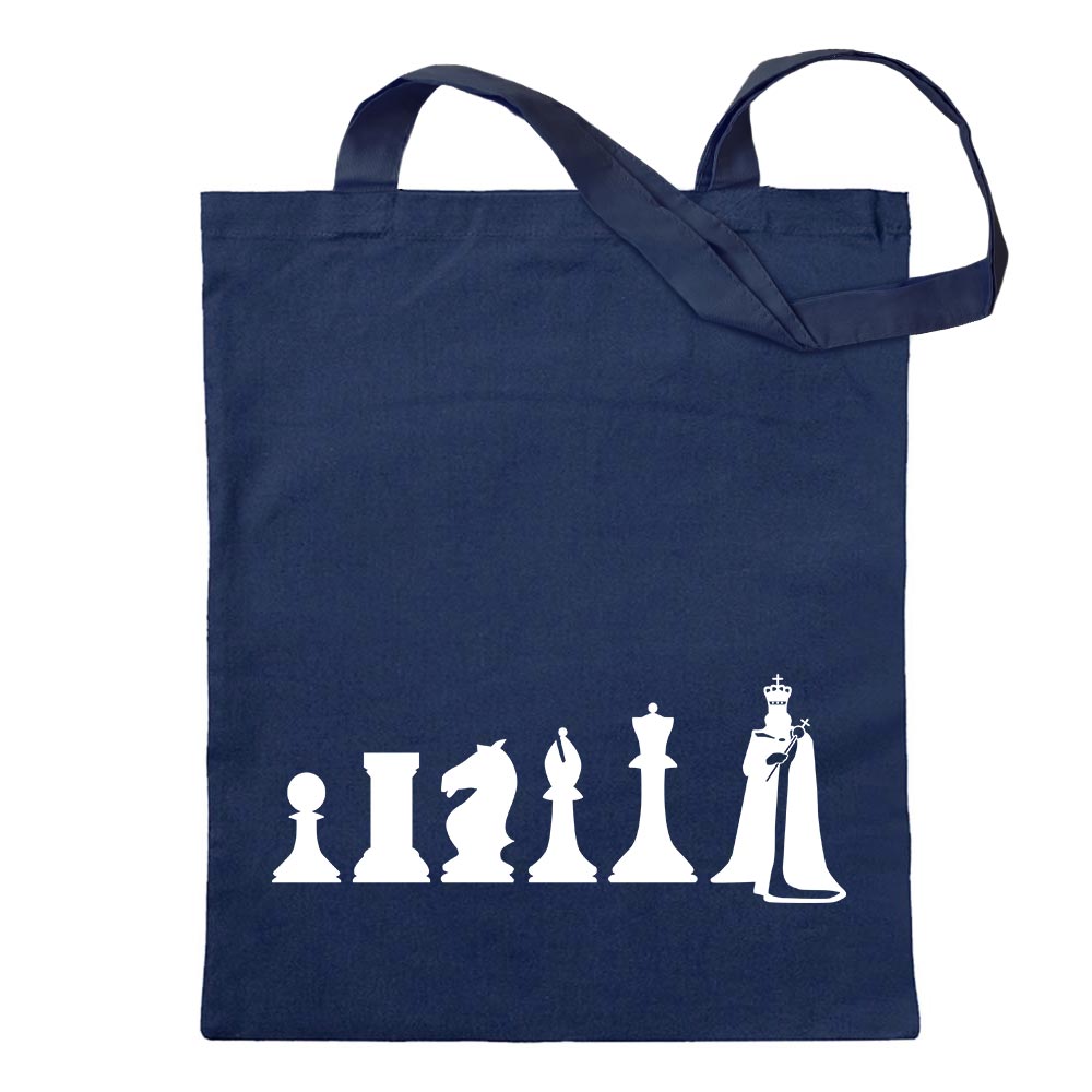 Schach Spiel Evolution Tragetasche Baumwolltasche Stoffbeutel langer Henkel - Bild 8 von 91