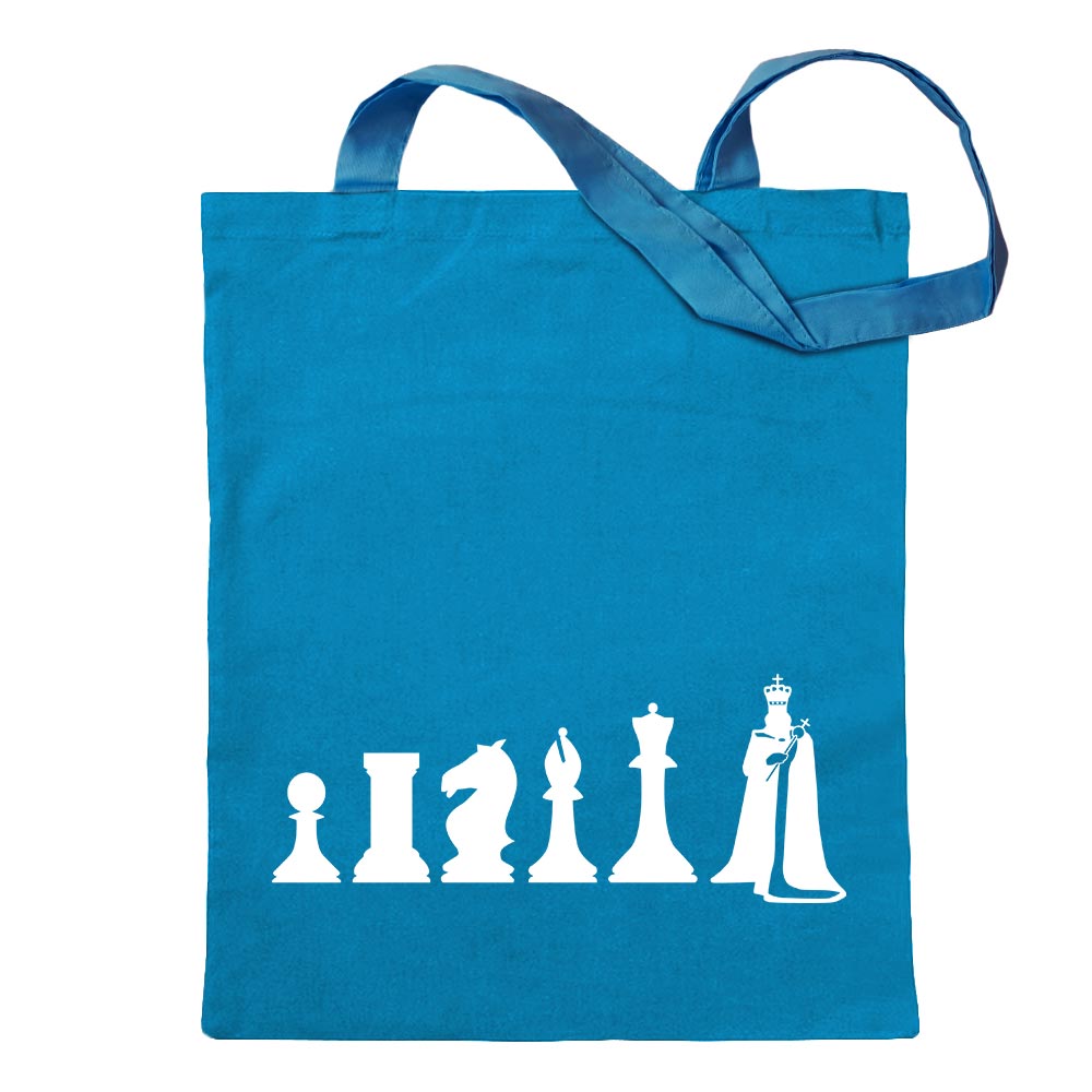 Schach Spiel Evolution Tragetasche Baumwolltasche Stoffbeutel langer Henkel - Bild 22 von 91