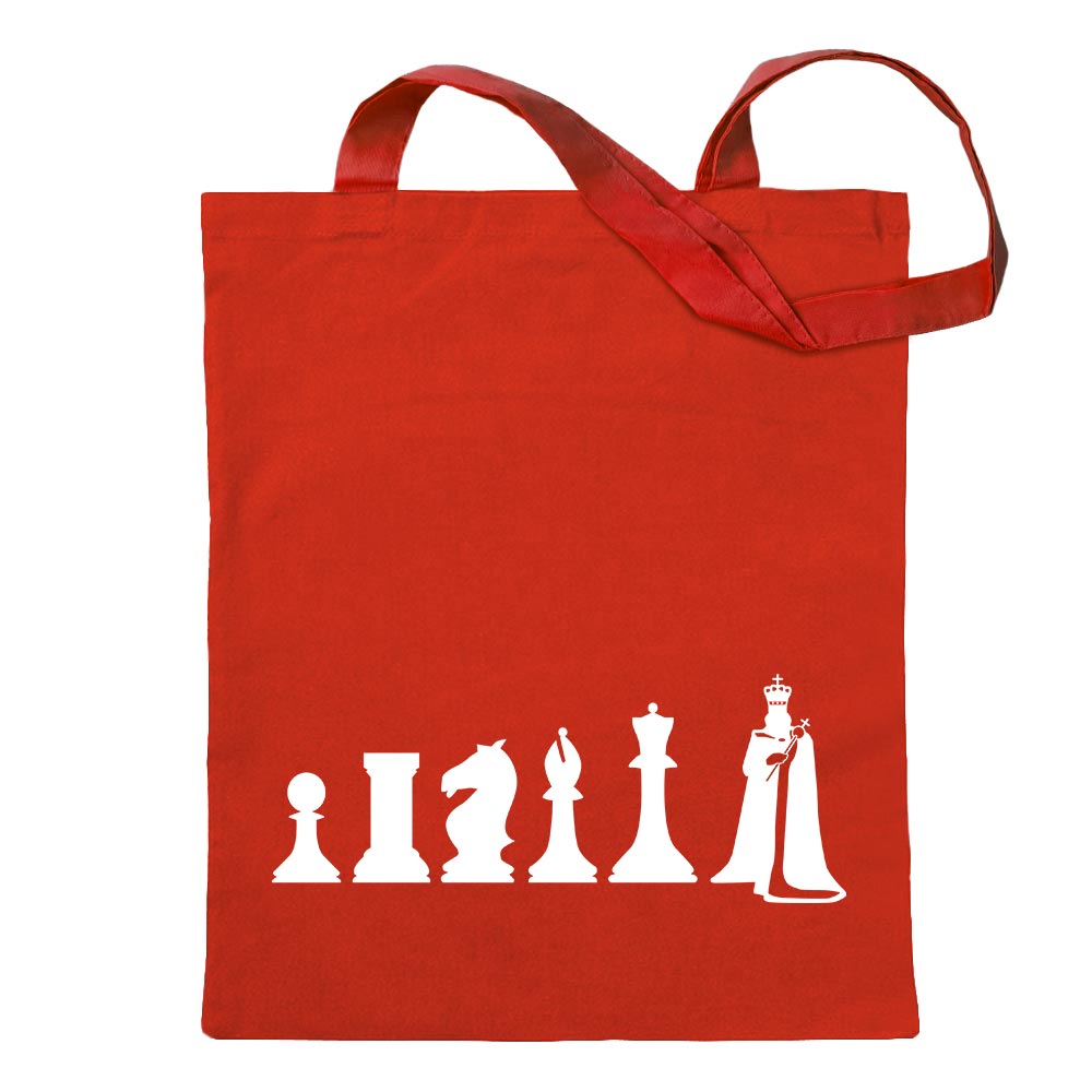 Schach Spiel Evolution Tragetasche Baumwolltasche Stoffbeutel langer Henkel - Bild 50 von 91