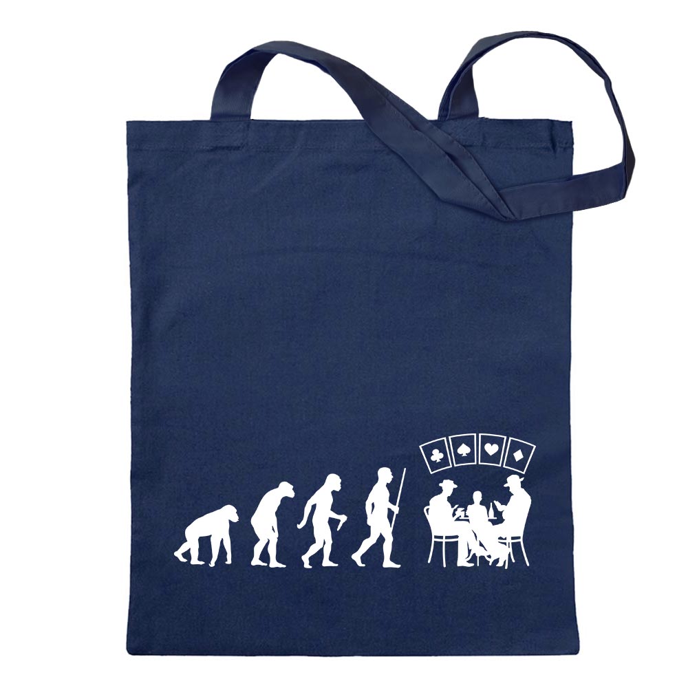 Kartenspiel Pokern Evolution Tragetasche Baumwolltasche Stoffbeutel langer Henk - Bild 8 von 91
