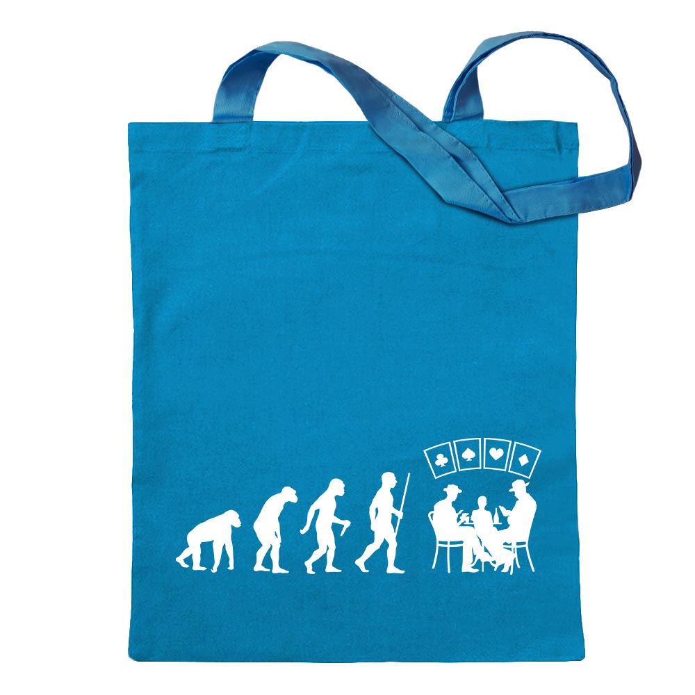 Kartenspiel Pokern Evolution Tragetasche Baumwolltasche Stoffbeutel langer Henk - Bild 22 von 91