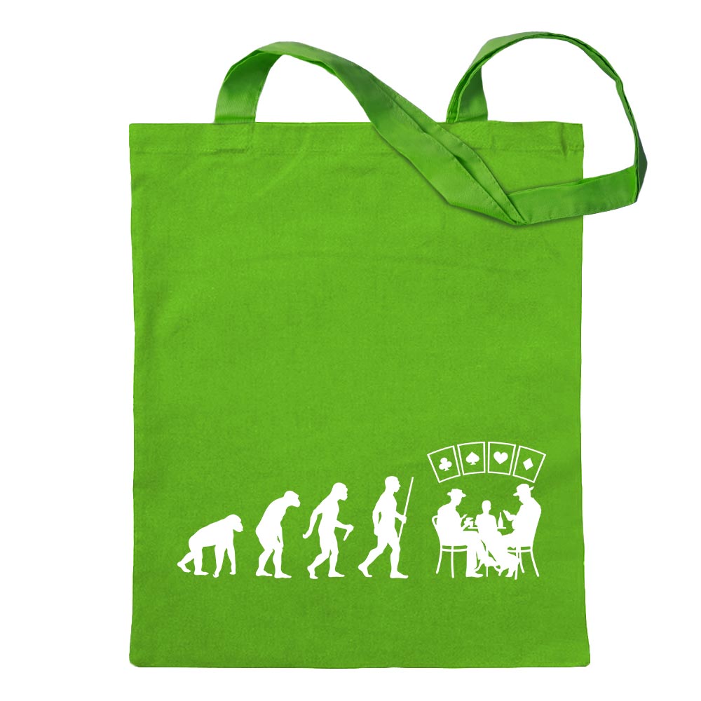 Kartenspiel Pokern Evolution Tragetasche Baumwolltasche Stoffbeutel langer Henk - Bild 29 von 91