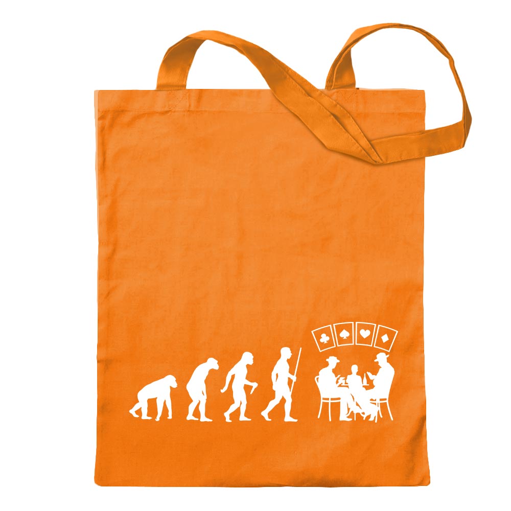 Kartenspiel Pokern Evolution Tragetasche Baumwolltasche Stoffbeutel langer Henk - Bild 36 von 91