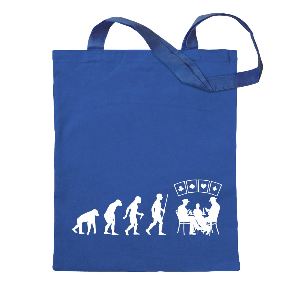 Kartenspiel Pokern Evolution Tragetasche Baumwolltasche Stoffbeutel langer Henk - Bild 57 von 91