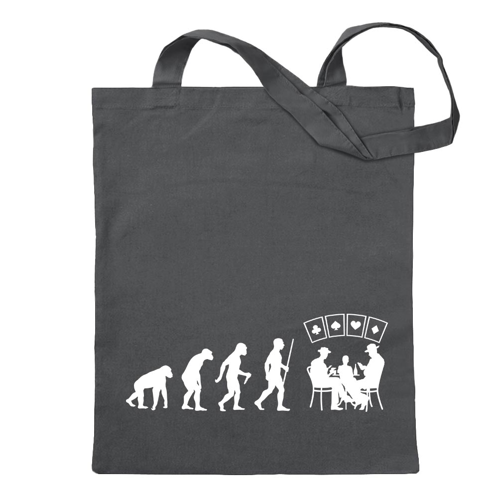 Kartenspiel Pokern Evolution Tragetasche Baumwolltasche Stoffbeutel langer Henk - Bild 71 von 91