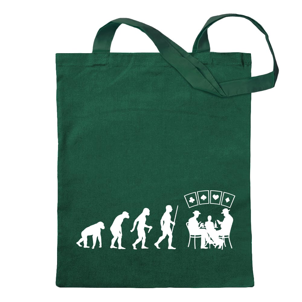 Kartenspiel Pokern Evolution Tragetasche Baumwolltasche Stoffbeutel langer Henk - Bild 78 von 91