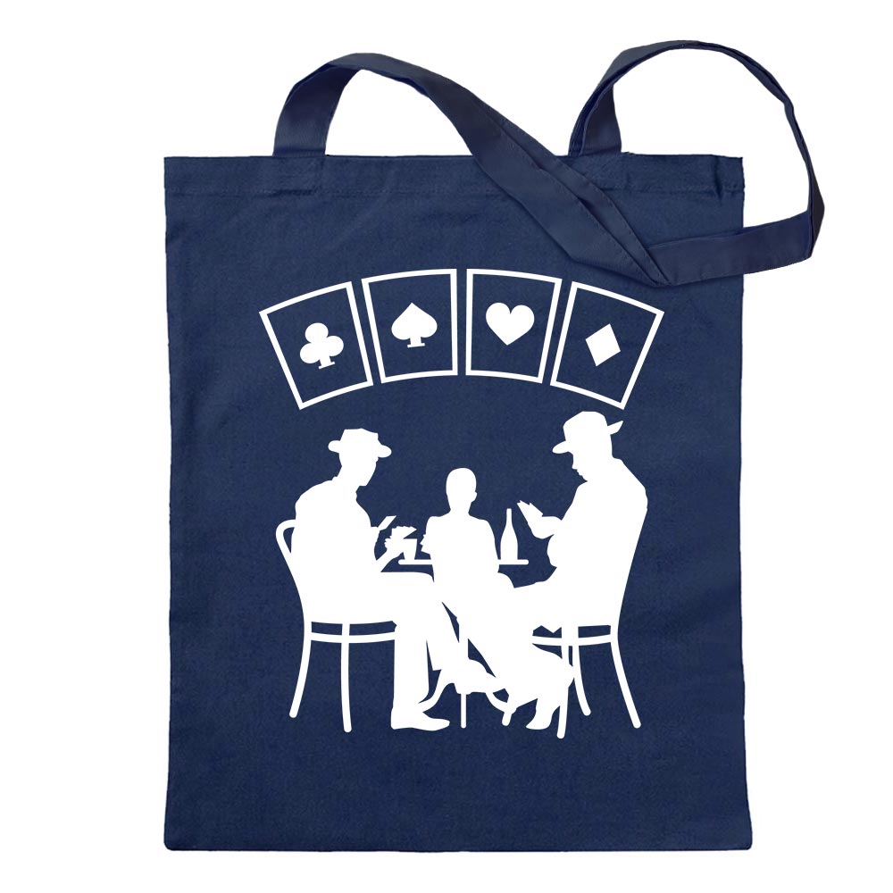Kartenspiel Pokern Tragetasche Baumwolltasche Stoffbeutel langer Henkel - Bild 8 von 91