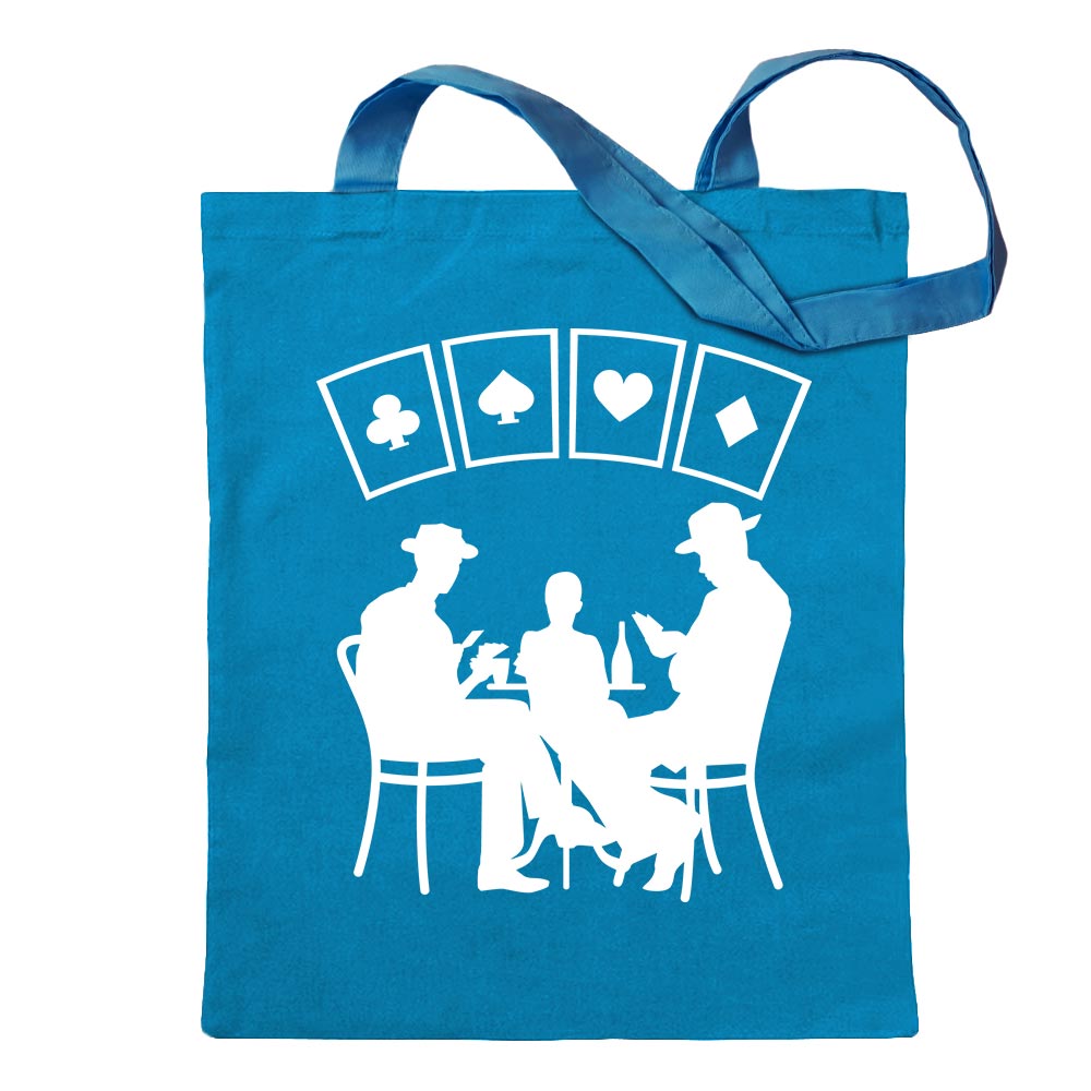 Kartenspiel Pokern Tragetasche Baumwolltasche Stoffbeutel langer Henkel - Bild 22 von 91