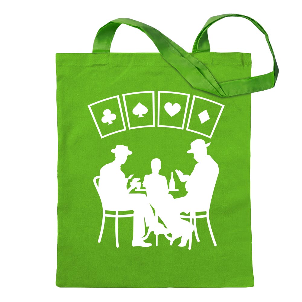 Kartenspiel Pokern Tragetasche Baumwolltasche Stoffbeutel langer Henkel - Bild 29 von 91