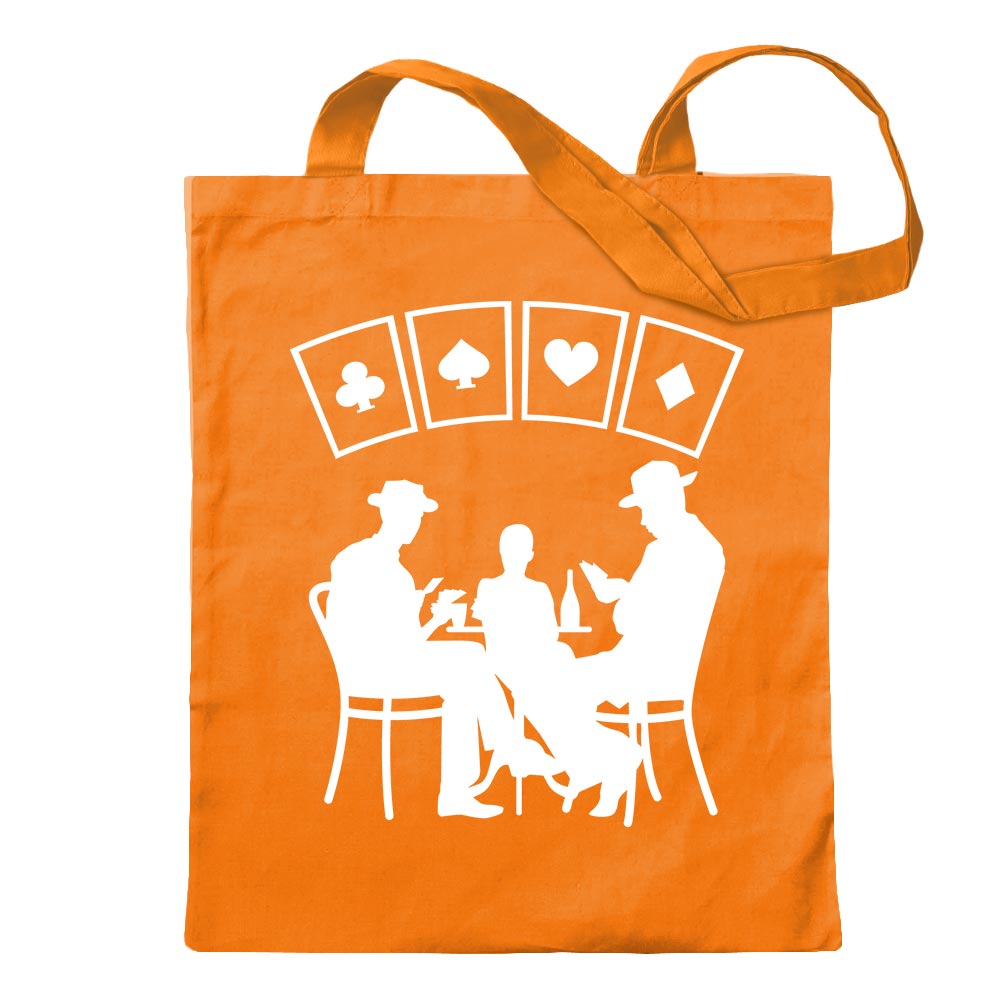 Kartenspiel Pokern Tragetasche Baumwolltasche Stoffbeutel langer Henkel - Bild 36 von 91