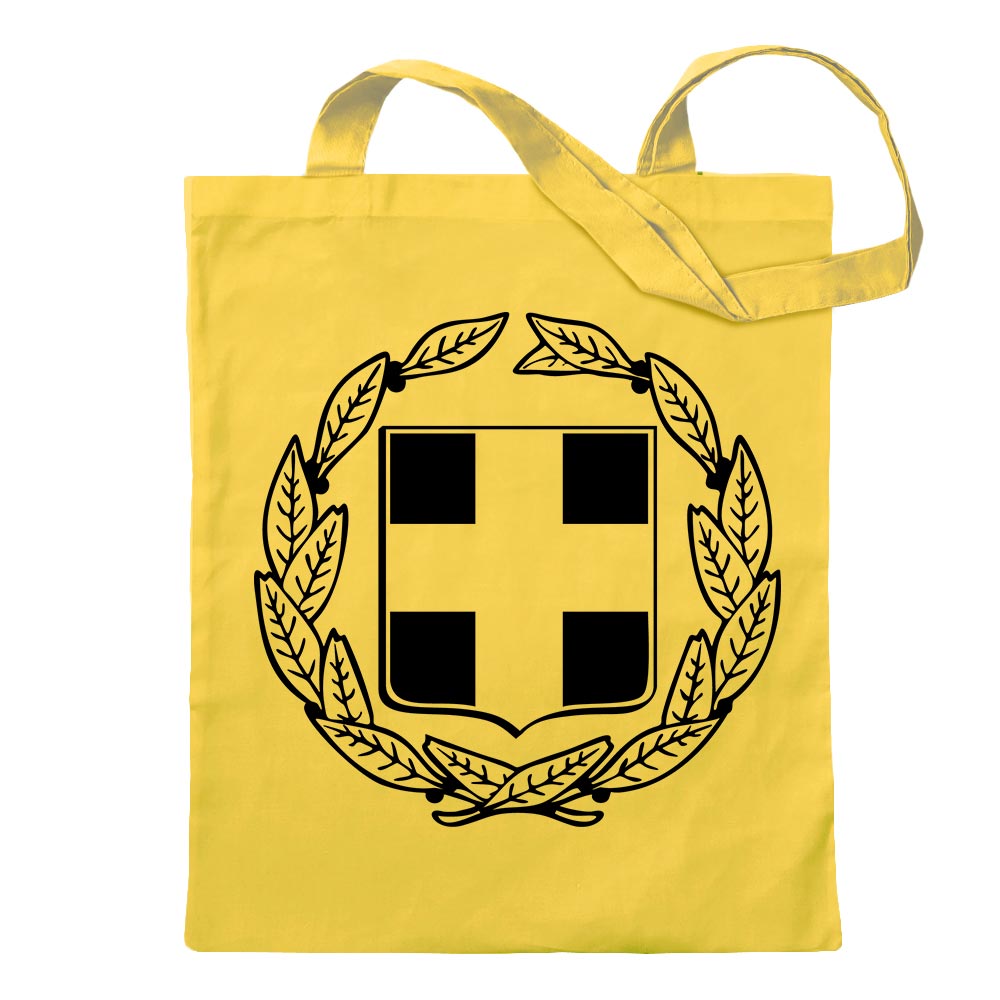 Griechenland Wappen Tragetasche Baumwolltasche Stoffbeutel langer Henkel - Bild 15 von 91