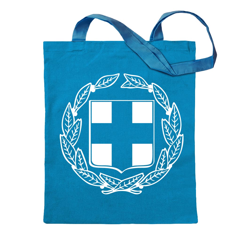 Griechenland Wappen Tragetasche Baumwolltasche Stoffbeutel langer Henkel - Bild 22 von 91