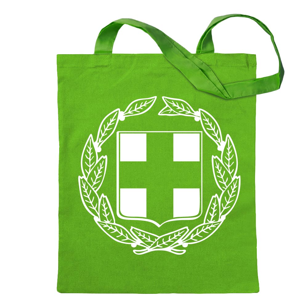 Griechenland Wappen Tragetasche Baumwolltasche Stoffbeutel langer Henkel - Bild 29 von 91