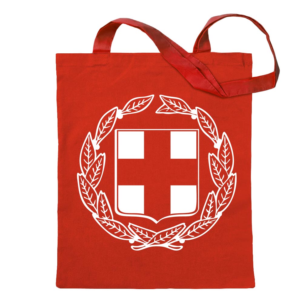 Griechenland Wappen Tragetasche Baumwolltasche Stoffbeutel langer Henkel - Bild 50 von 91