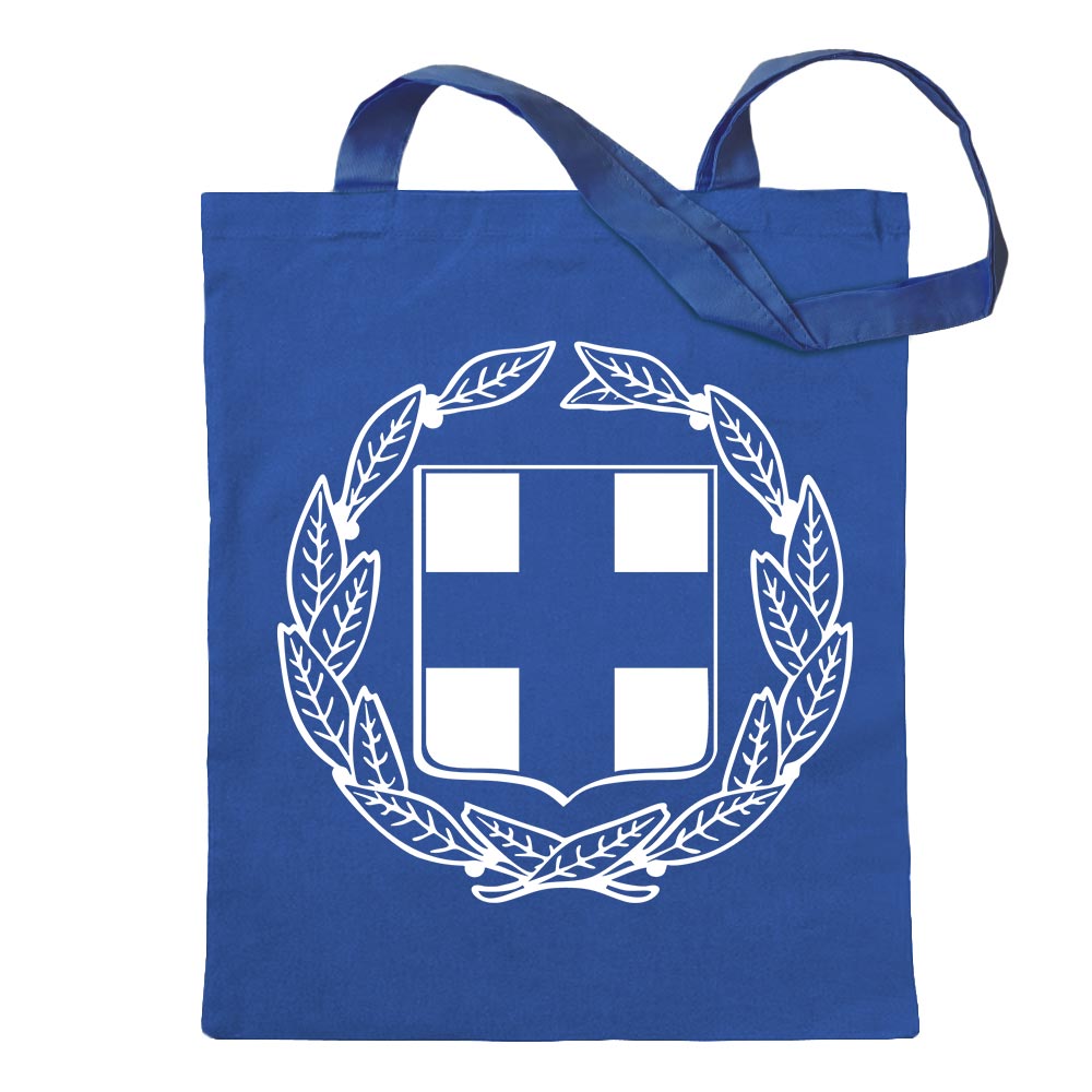 Griechenland Wappen Tragetasche Baumwolltasche Stoffbeutel langer Henkel - Bild 57 von 91