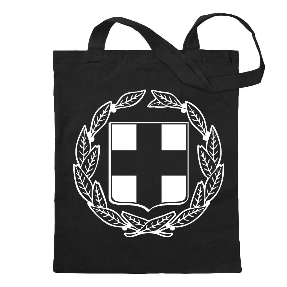 Griechenland Wappen Tragetasche Baumwolltasche Stoffbeutel langer Henkel - Bild 64 von 91
