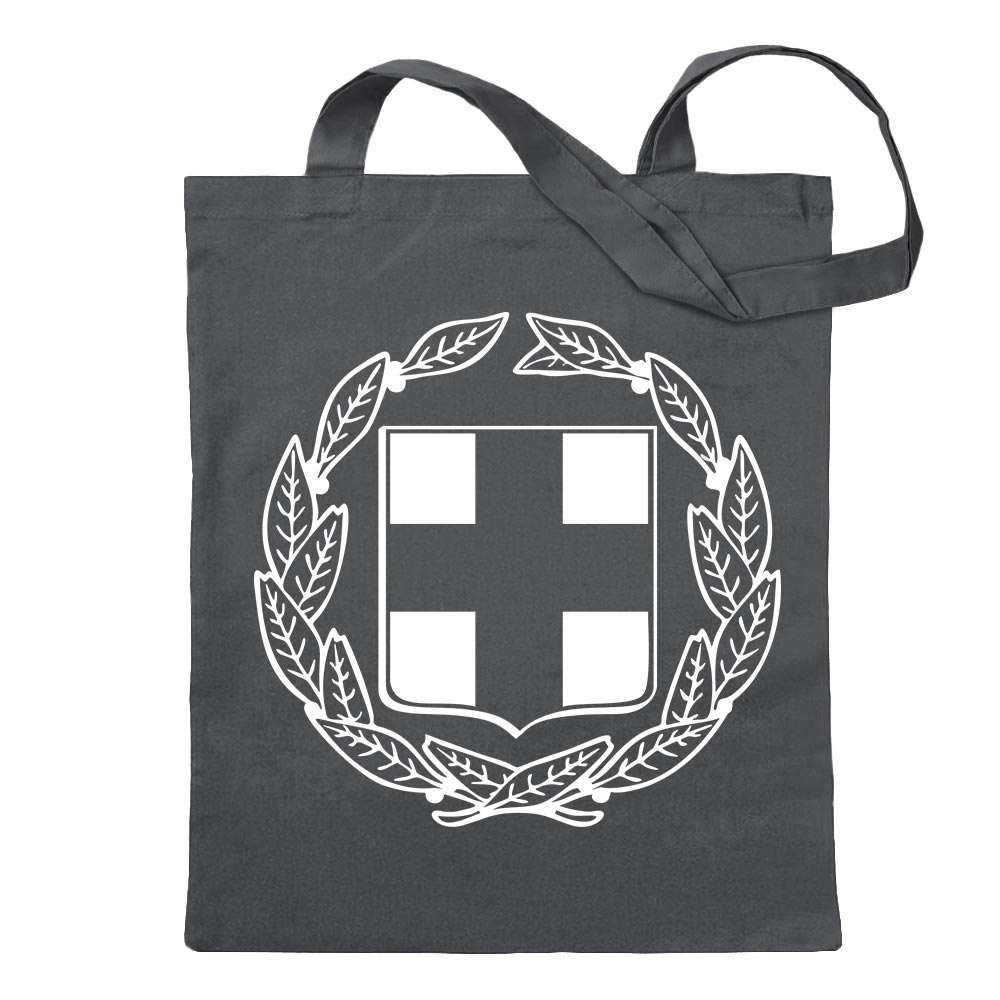 Griechenland Wappen Tragetasche Baumwolltasche Stoffbeutel langer Henkel - Bild 71 von 91