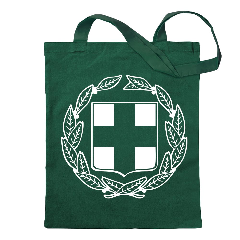 Griechenland Wappen Tragetasche Baumwolltasche Stoffbeutel langer Henkel - Bild 78 von 91