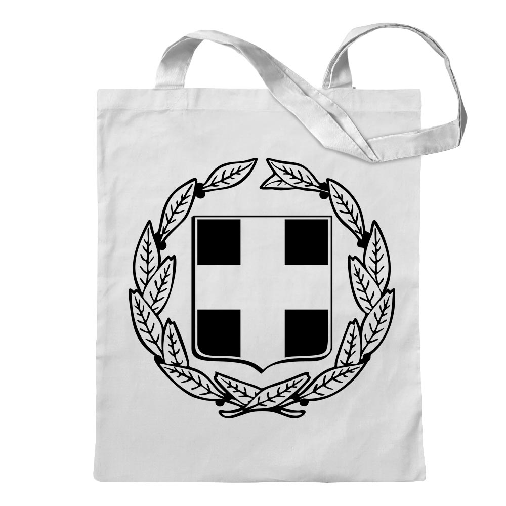Griechenland Wappen Tragetasche Baumwolltasche Stoffbeutel langer Henkel - Bild 85 von 91