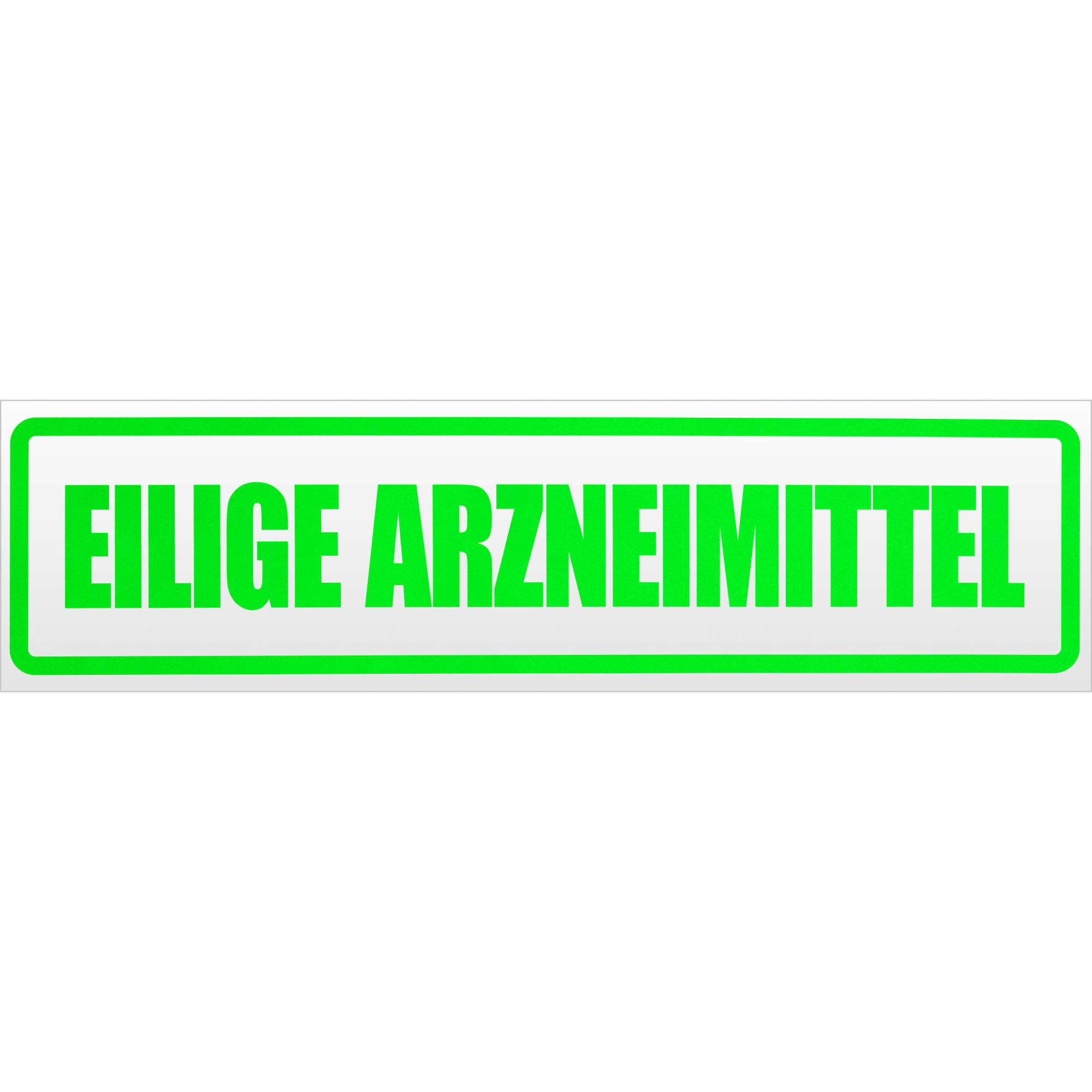 Kiwistar Magnetschild „Eilige Arzneimittel“ – 30cm, Lindgrün, Für Auto & Tür