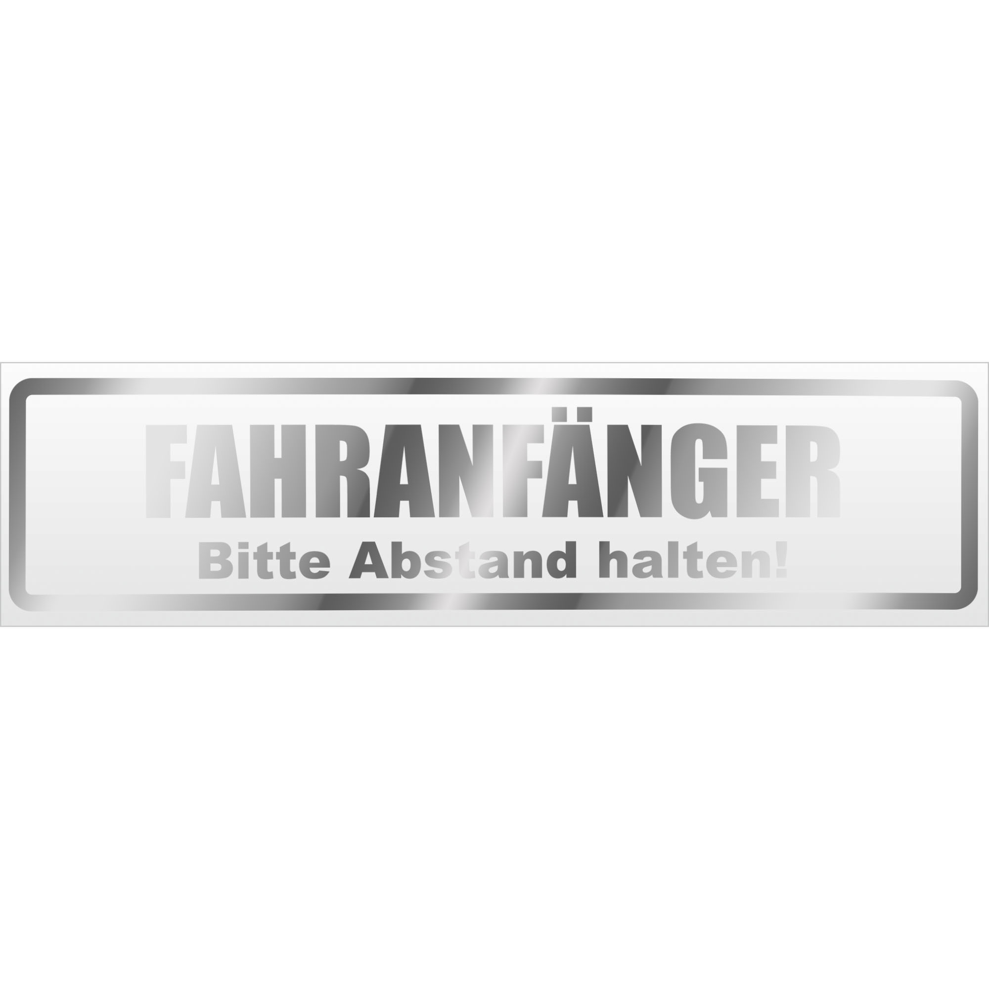 Fahranfänger. Bitte Abstand halten! Magnetschild Schild magnetisch - Bild 20 von 25
