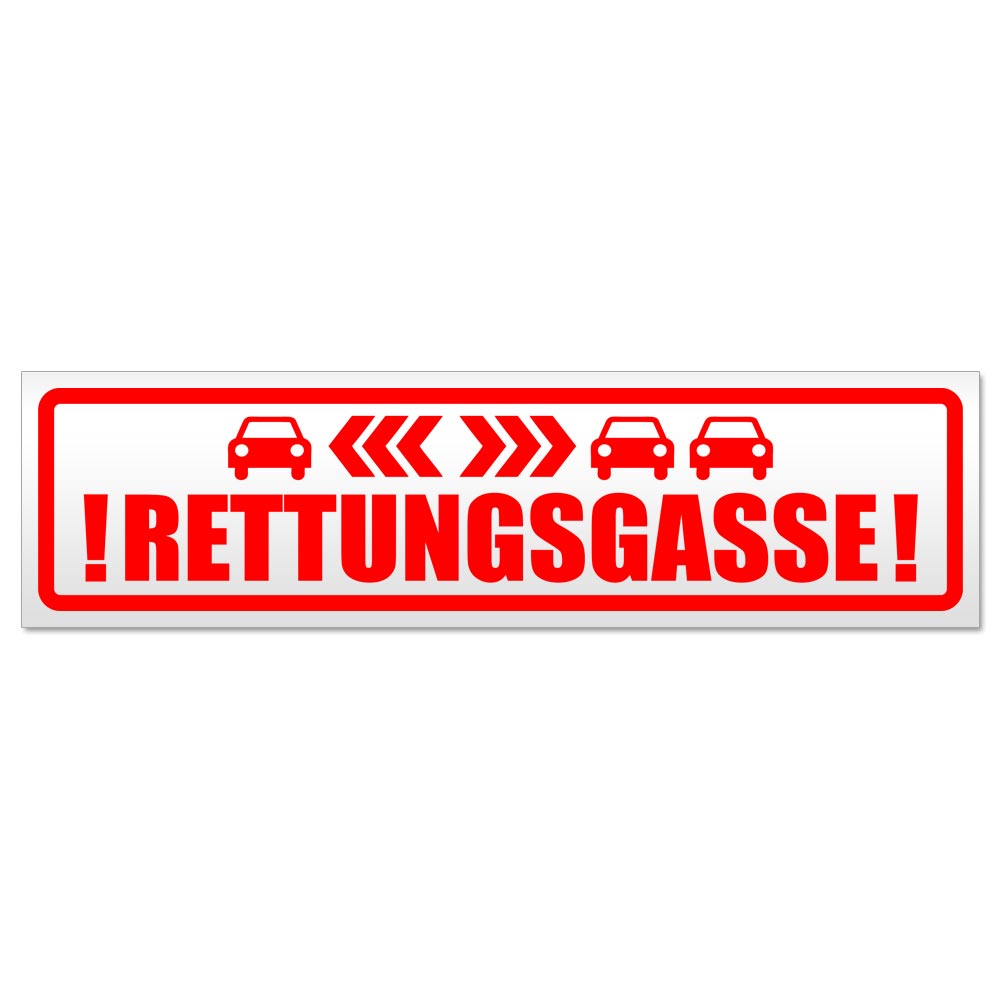 Rettungsgasse mit Autos Magnetschild Schild magnetisch - Picture 7 of 25