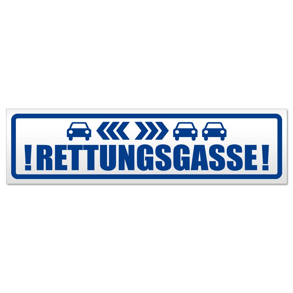Rettungsgasse mit Autos Magnetschild Schild magnetisch - Picture 10 of 25