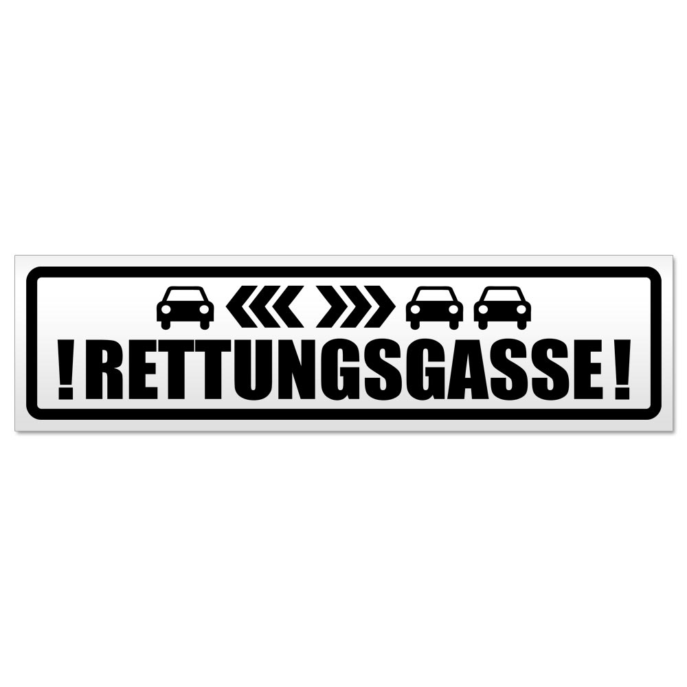 Rettungsgasse mit Autos Magnetschild Schild magnetisch - Picture 9 of 25