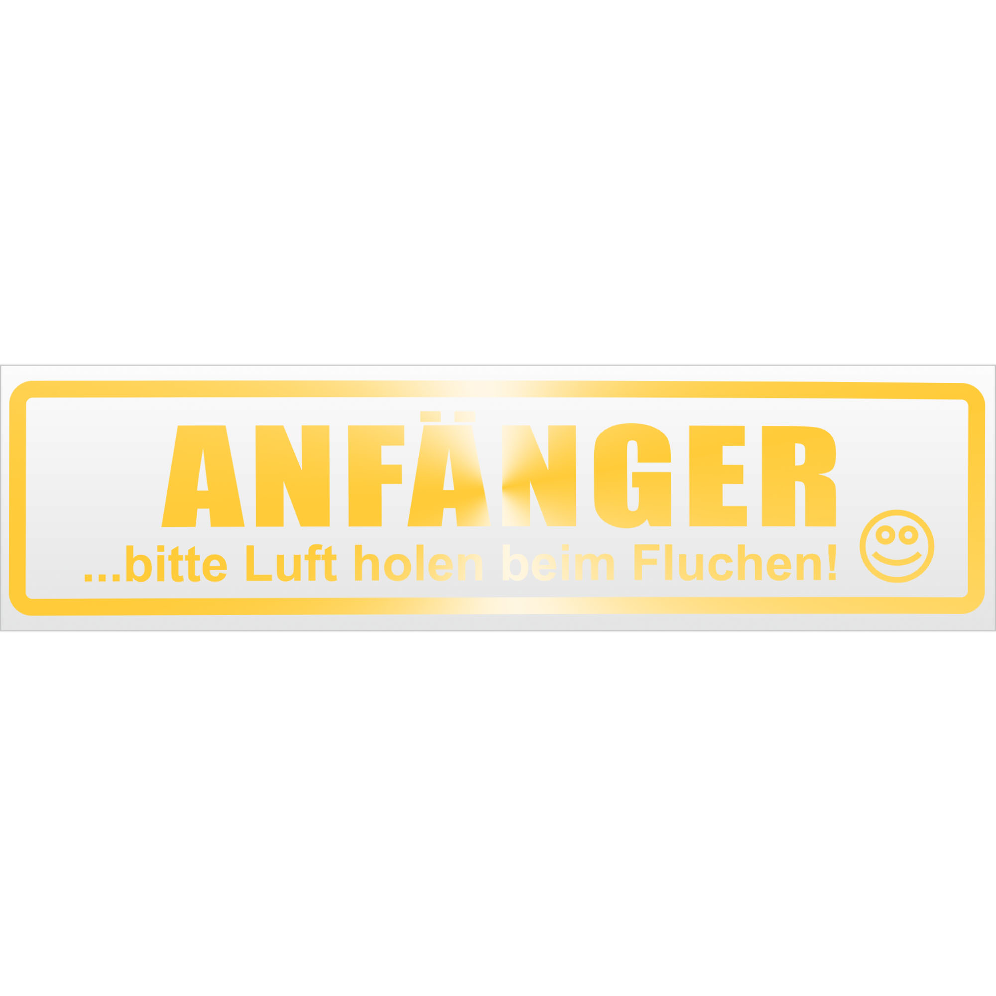 Anfänger - bitte Luft holen Magnetschild Schild magnetisch - Picture 21 of 25