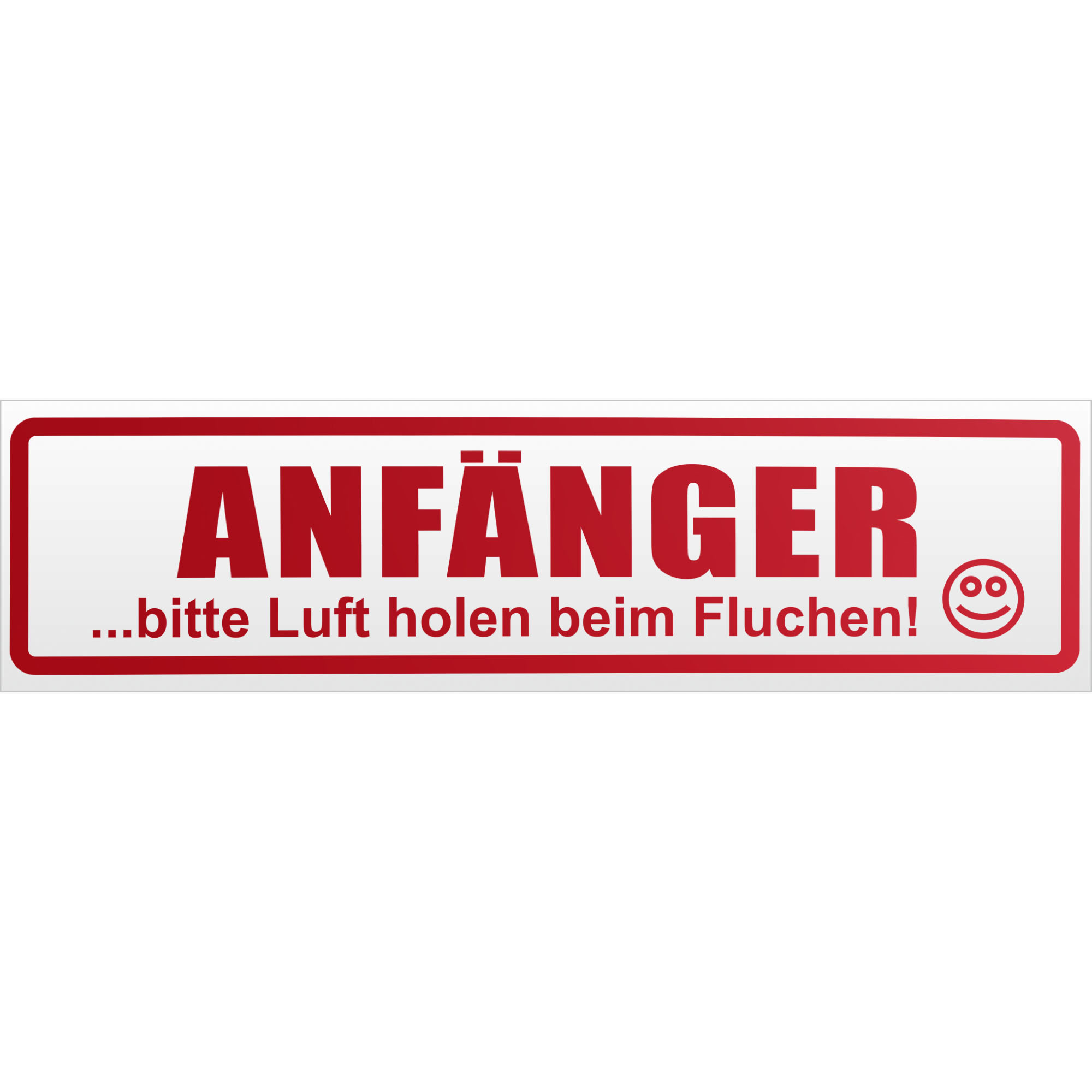 Anfänger - bitte Luft holen Magnetschild Schild magnetisch - Picture 22 of 25