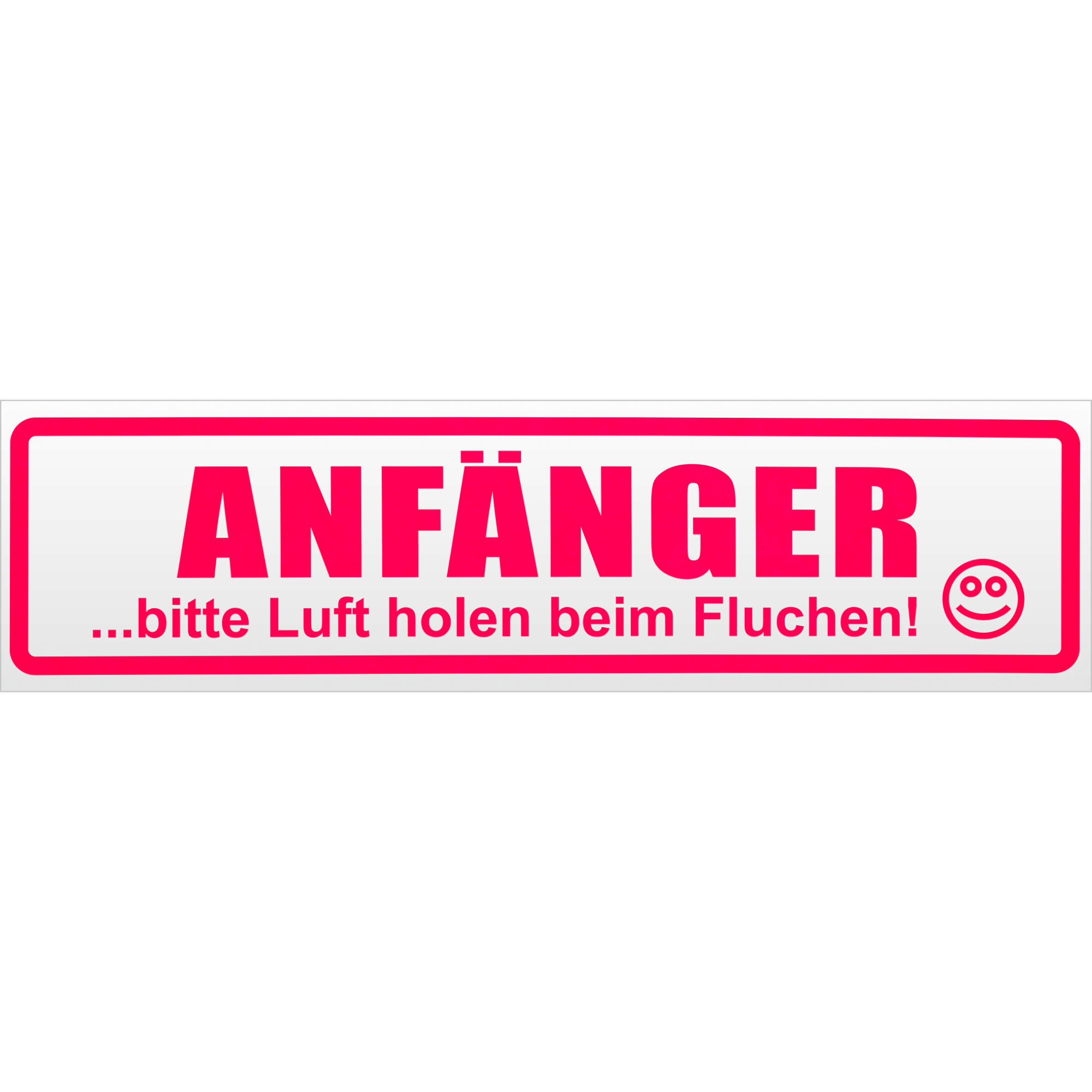 Anfänger - bitte Luft holen Magnetschild Schild magnetisch - Picture 18 of 25
