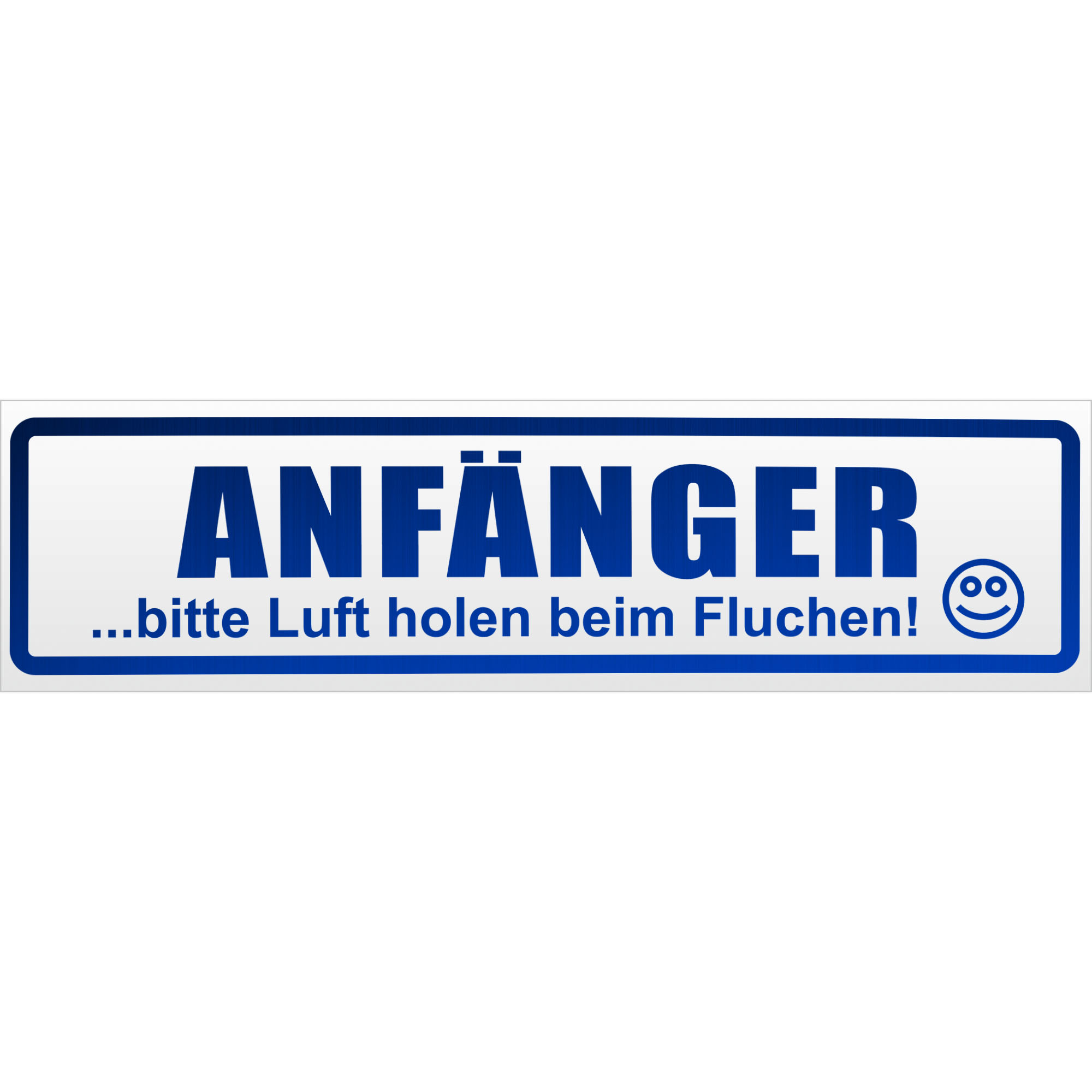 Anfänger - bitte Luft holen Magnetschild Schild magnetisch - Picture 24 of 25