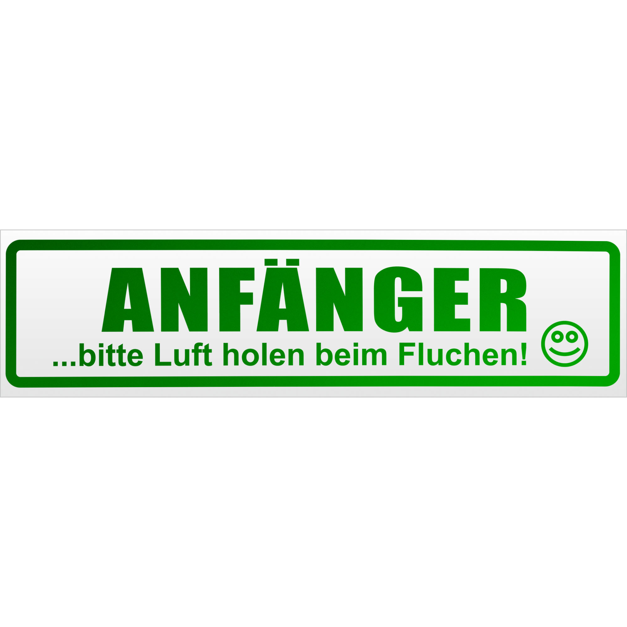 Anfänger - bitte Luft holen Magnetschild Schild magnetisch - Picture 23 of 25