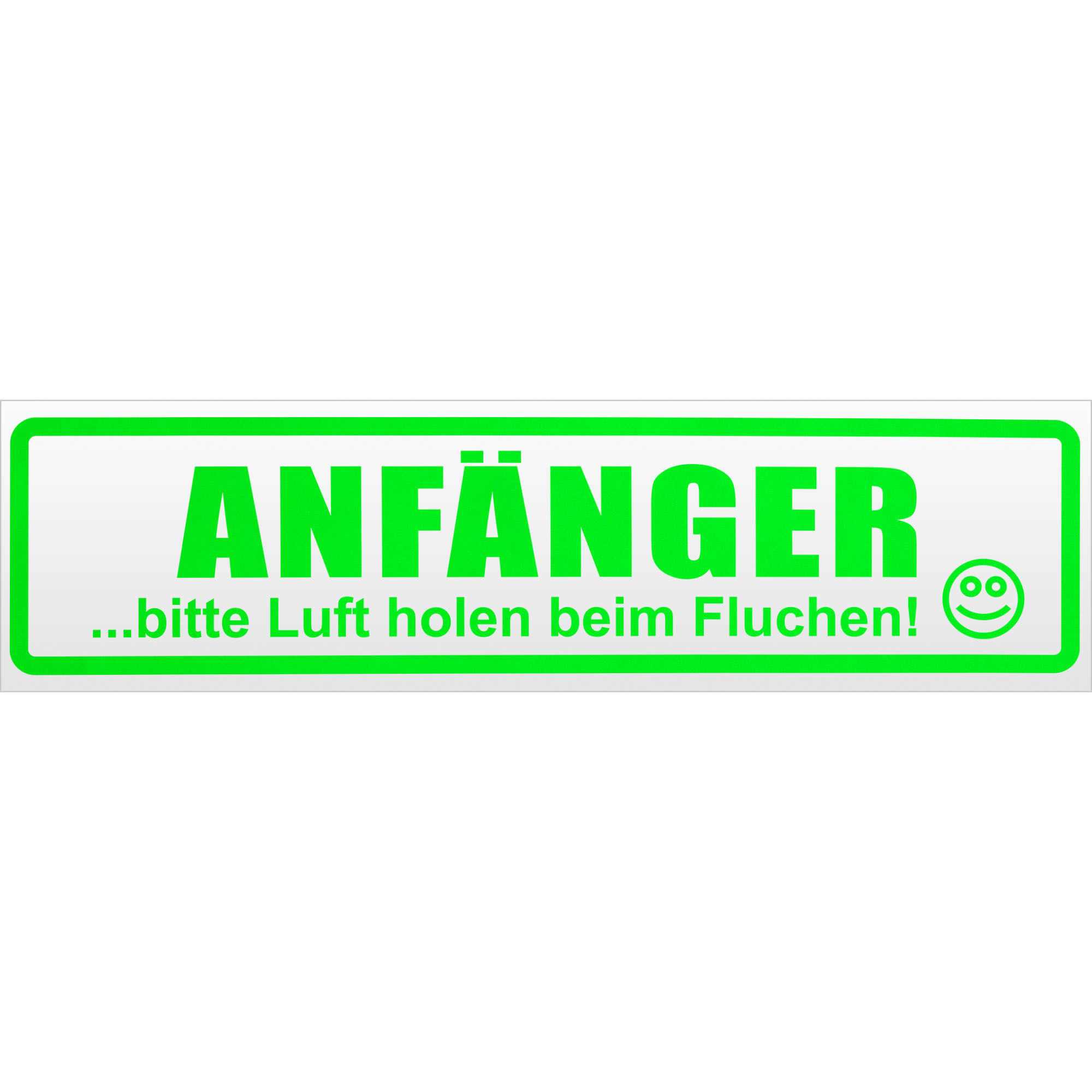 Anfänger - bitte Luft holen Magnetschild Schild magnetisch - Picture 19 of 25