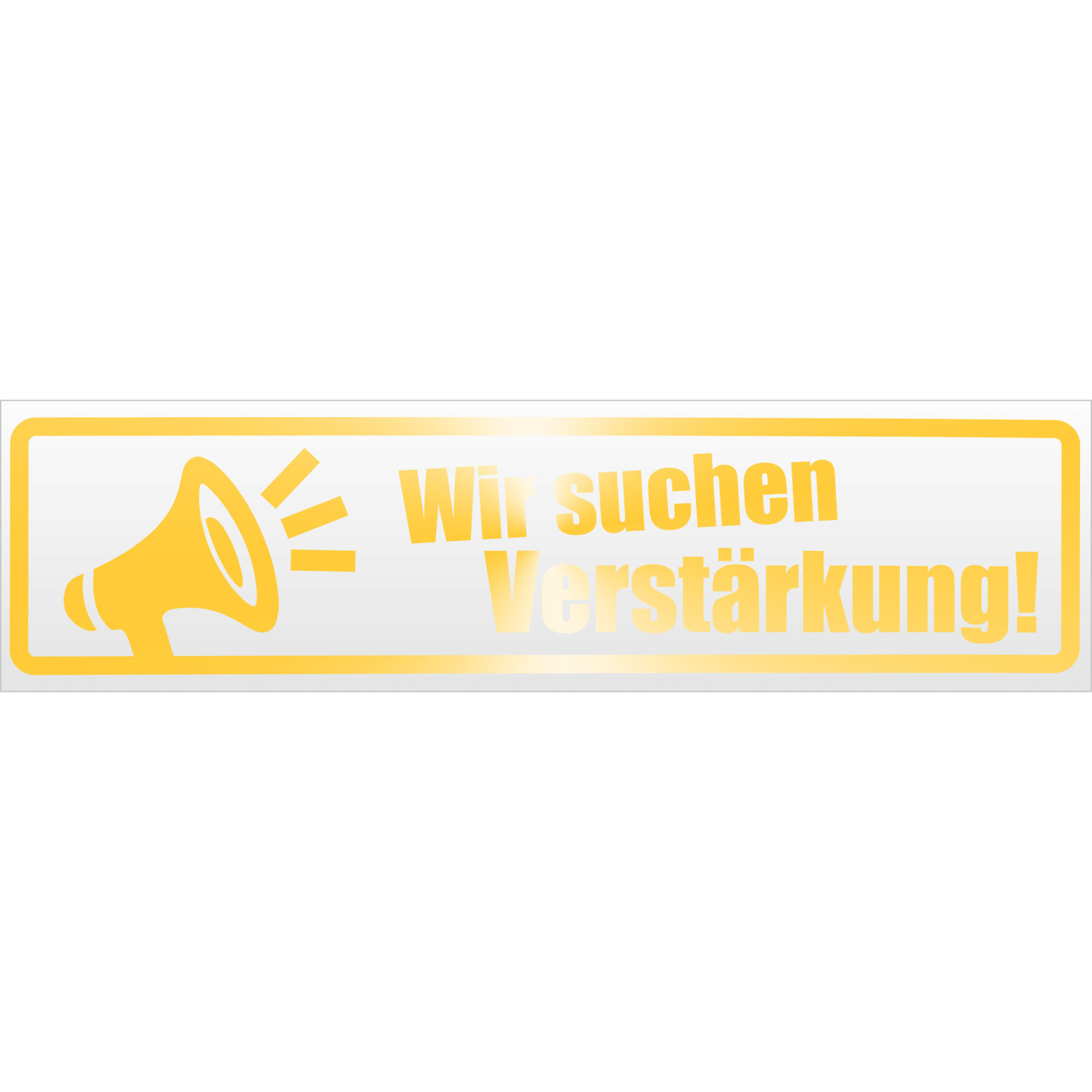 Wir suchen Verstärkung Magnetschild Schild magnetisch - Picture 21 of 25