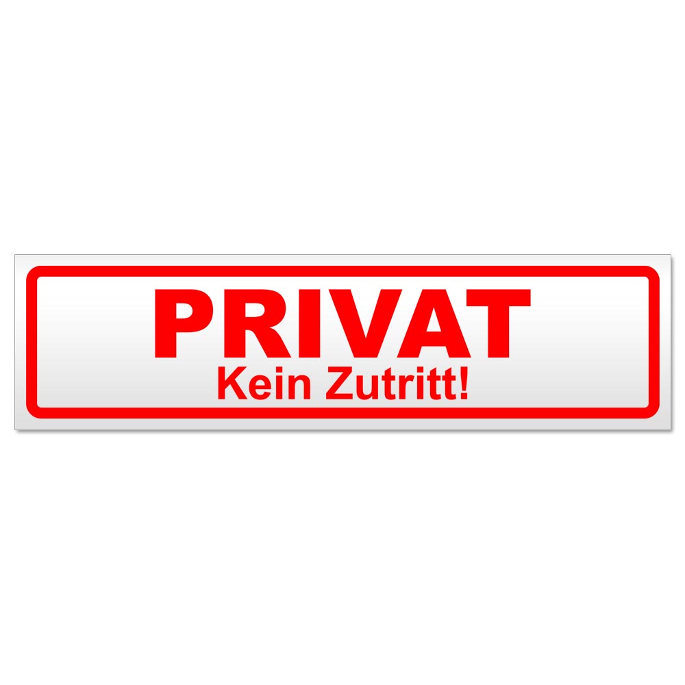 PRIVAT Kein Zutritt Magnetschild Schild magnetisch - Picture 7 of 25