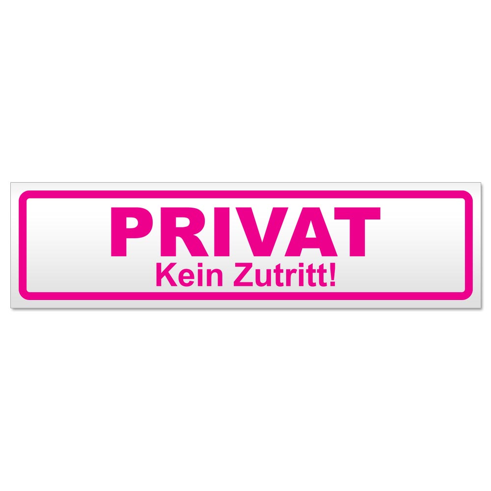PRIVAT Kein Zutritt Magnetschild Schild magnetisch - Picture 13 of 25