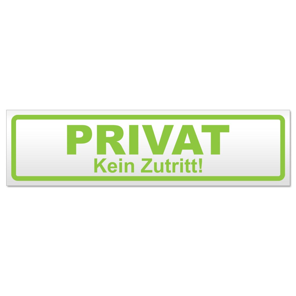 PRIVAT Kein Zutritt Magnetschild Schild magnetisch - Picture 8 of 25