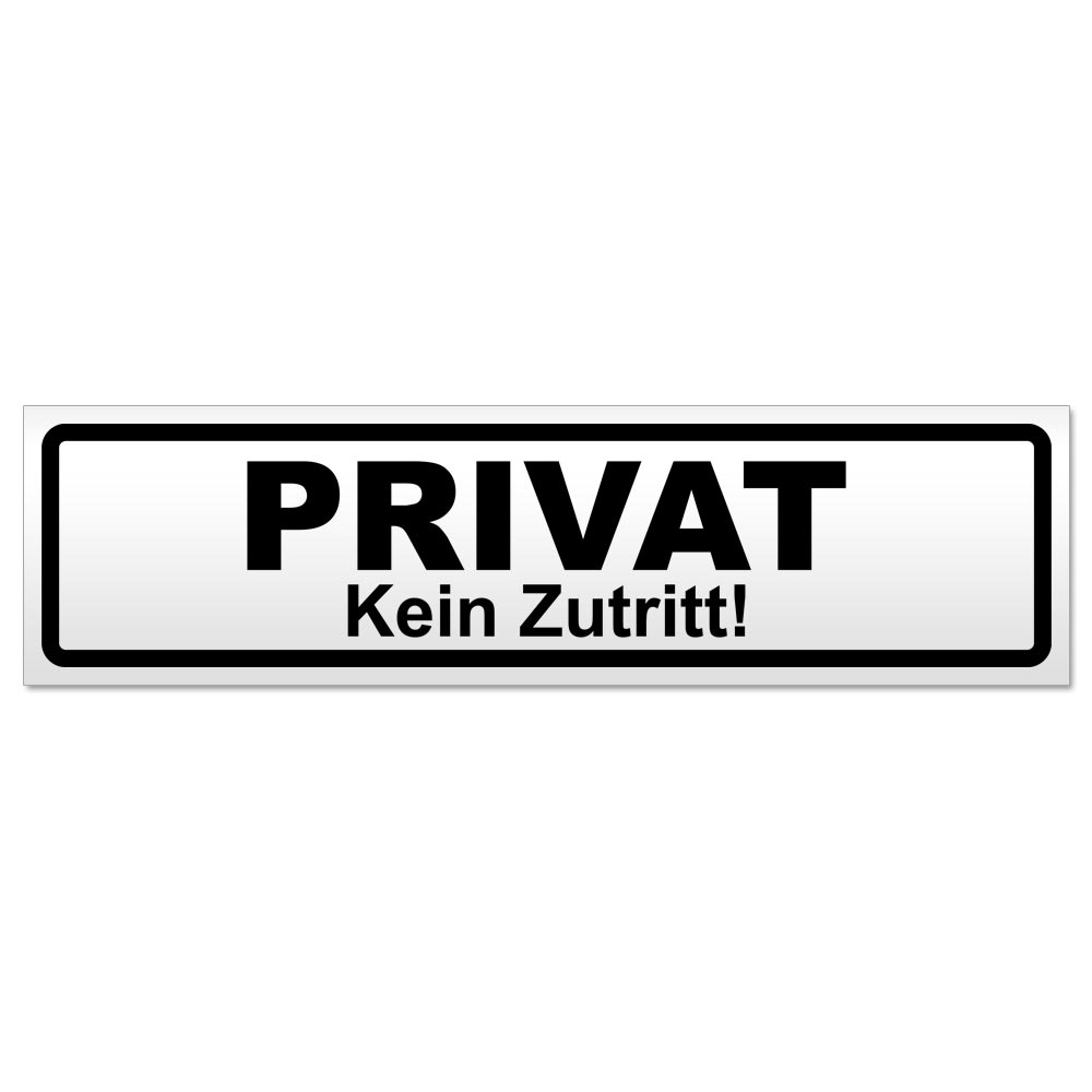 PRIVAT Kein Zutritt Magnetschild Schild magnetisch - Picture 9 of 25