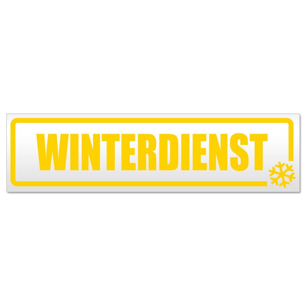 Winterdienst Schneeflocke Magnetschild Schild magnetisch - Picture 5 of 25