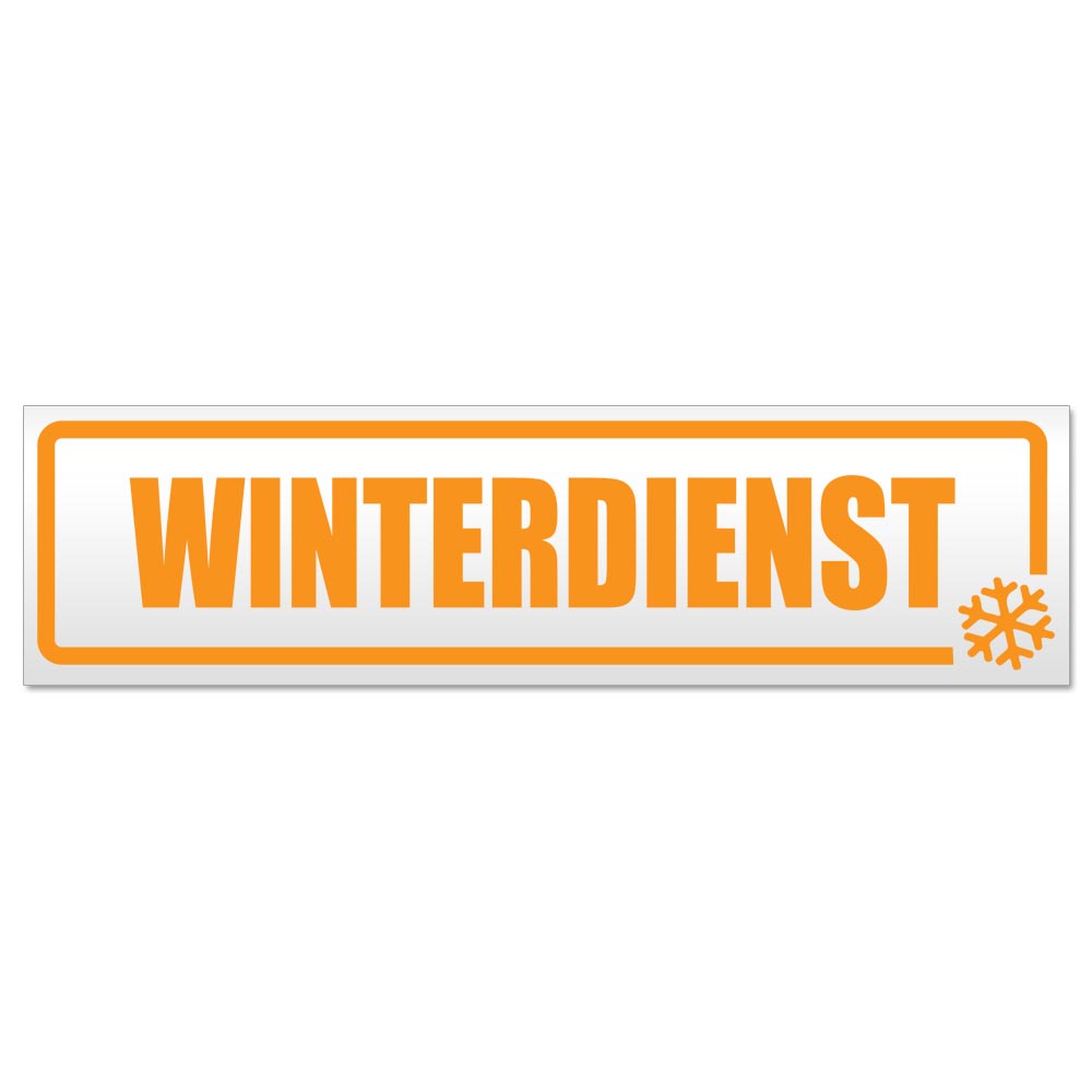 Winterdienst Schneeflocke Magnetschild Schild magnetisch - Picture 14 of 25