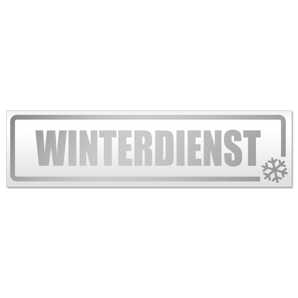 Winterdienst Schneeflocke Magnetschild Schild magnetisch - Picture 11 of 25