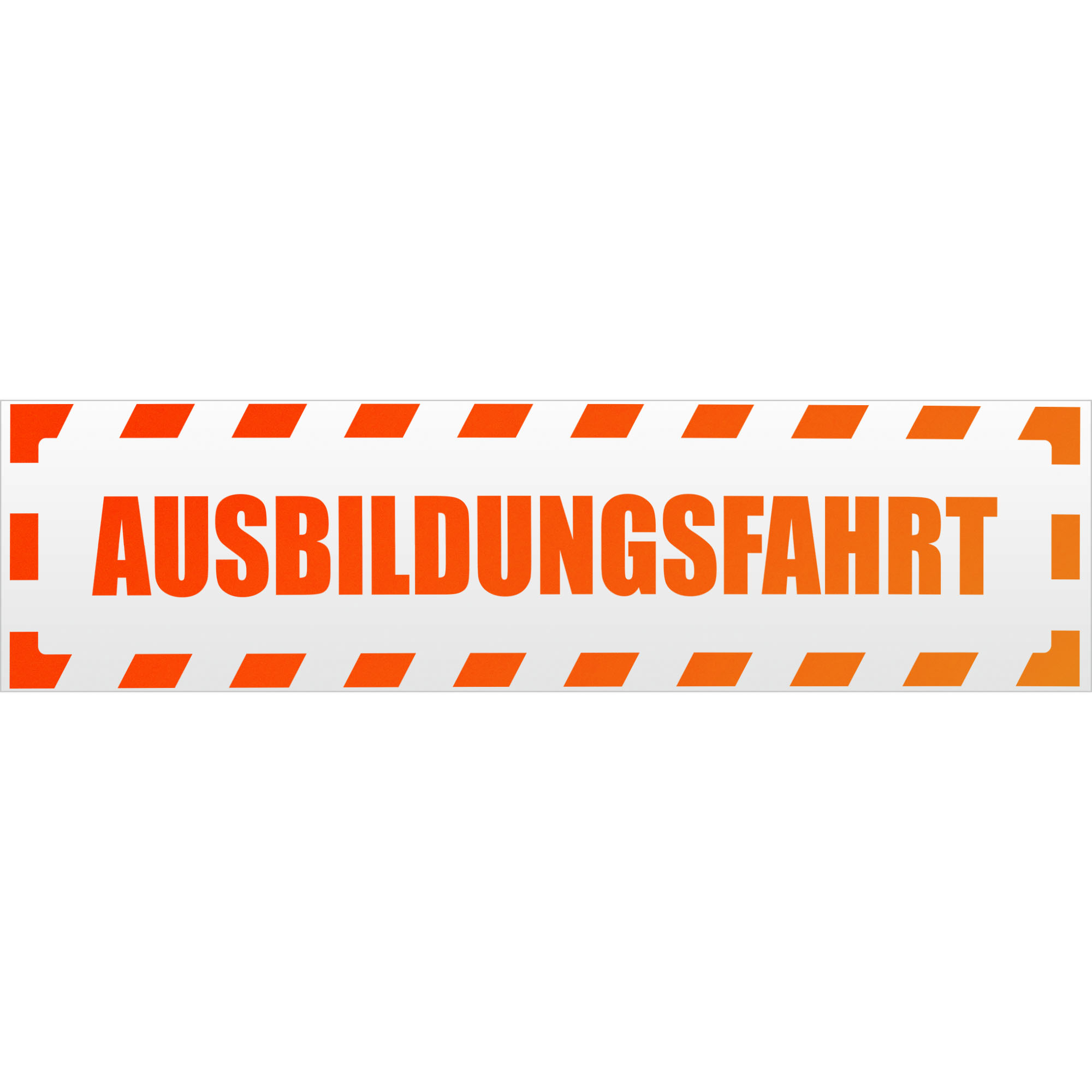 Ausbildungsfahrt gestreift Magnetschild Schild magnetisch - Picture 17 of 25