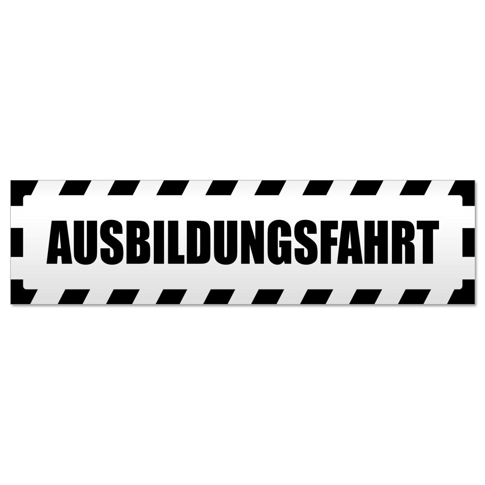 Ausbildungsfahrt gestreift Magnetschild Schild magnetisch - Picture 9 of 25