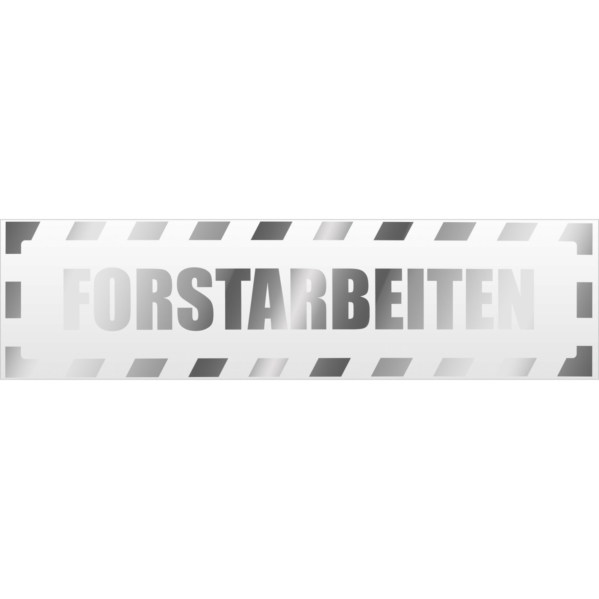 Targa magnetica a righe lavori forestali insegna magnetica - Foto 20 di 25