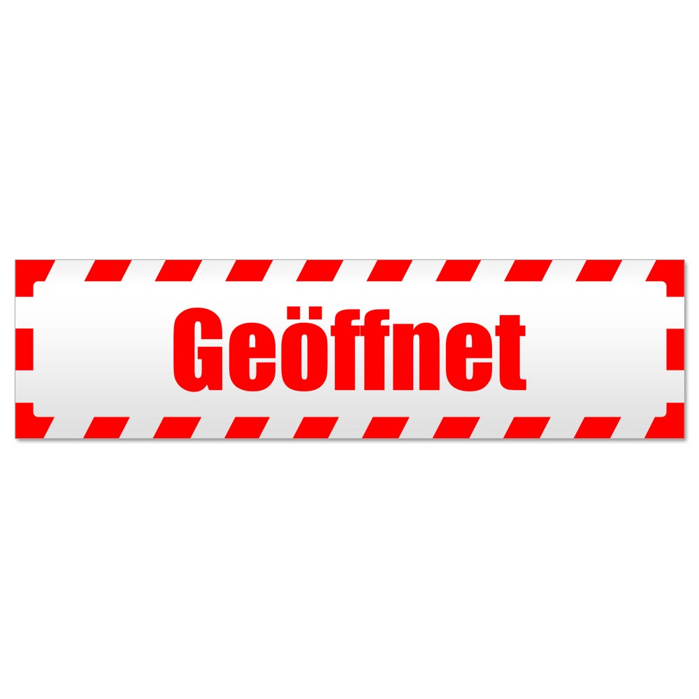 Geöffnet gestreift Magnetschild Schild magnetisch - Picture 7 of 25