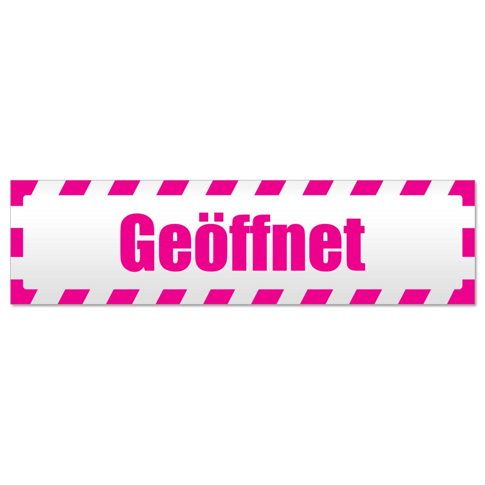 Geöffnet gestreift Magnetschild Schild magnetisch - Picture 13 of 25