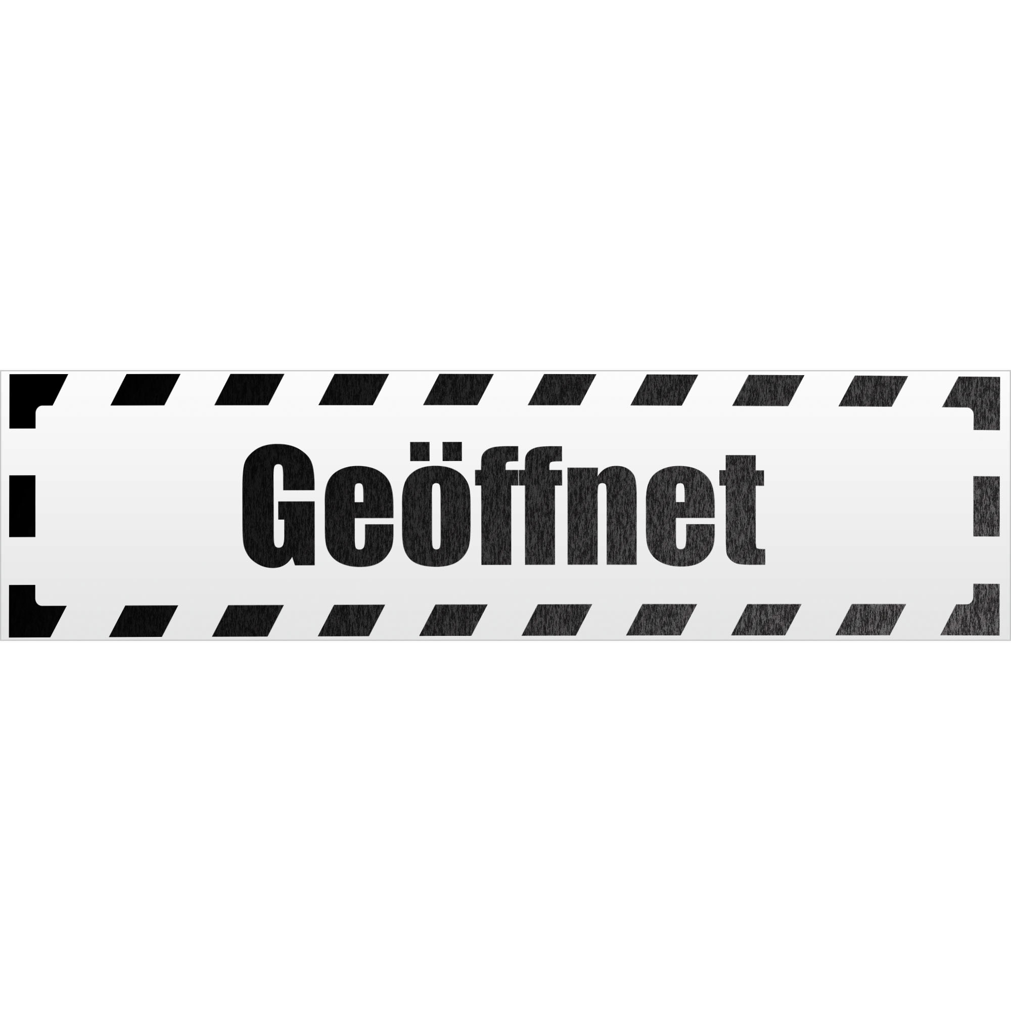 Geöffnet gestreift Magnetschild Schild magnetisch - Picture 25 of 25
